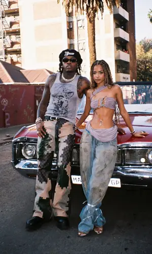 Gunna wearing Louis Vuitton hat