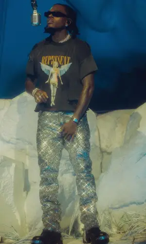 Gunna wearing Dior pants