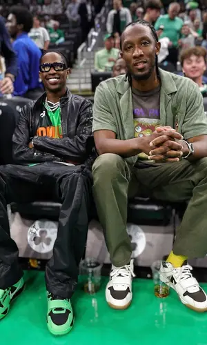 Travis Scott wearing Vintage jersey