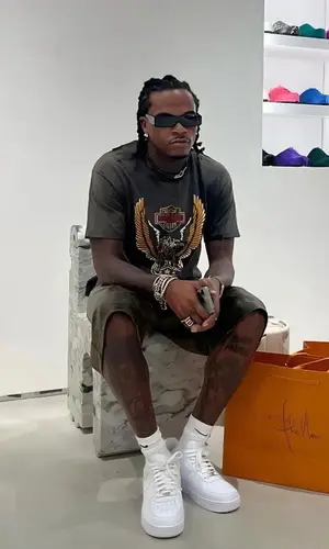 Gunna wearing Vintage t-shirt