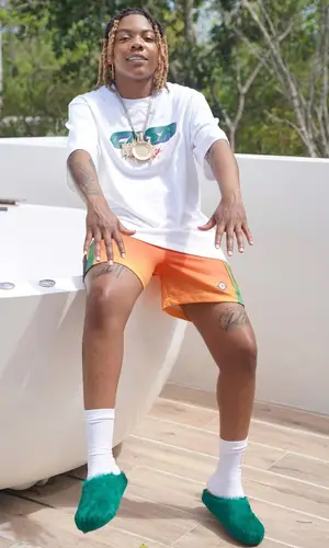 K Hood wearing Marni sandal