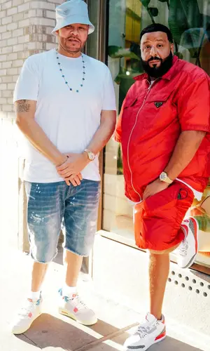 DJ Khaled wearing Prada swimwear