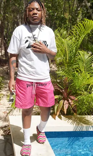 K Hood wearing Marni sandal