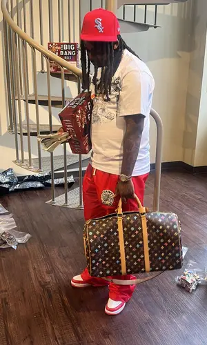 Babyface Ray’s Outfit in Louis Vuitton Sneakers, New Era Cap & Nike (2024)