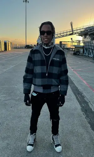 Skilla Baby’s Outfit in Human Made Jacket, Louis Vuitton Scarf & Chrome Hearts Gloves (2024)