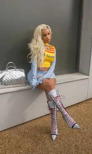 Dream Doll’s Outfit in Hood Baby LA Top, John Galliano Boots & Louis Vuitton Bag (2024)