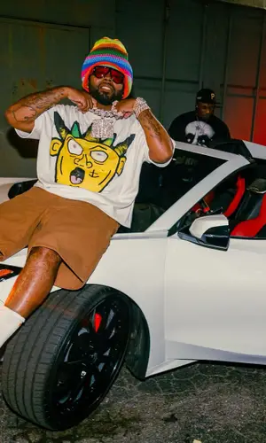 Icewear Vezzo’s Outfit in Billionaire Studios T-Shirt, Nike Sneakers & Tom Ford Eyewear (2024)
