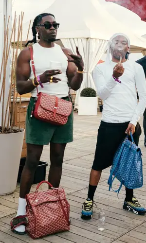 Gazo’s Outfit in Goyard Backpack & Louis Vuitton Sandals (2024)