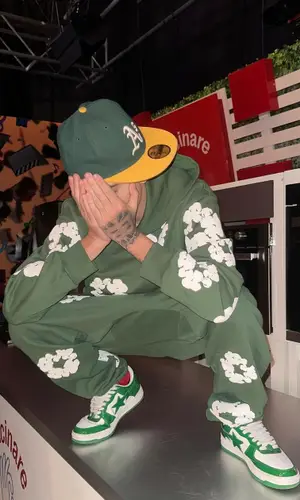 Lucho SSJ wearing Bape sneakers