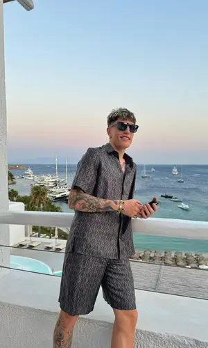 Alejandro Garnacho’s Outfit in Dior Shirt & Louis Vuitton Eyewear (2024)
