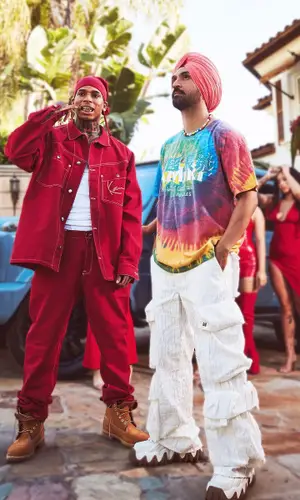 Diljit Dosanjh wearing Amiri t-shirt