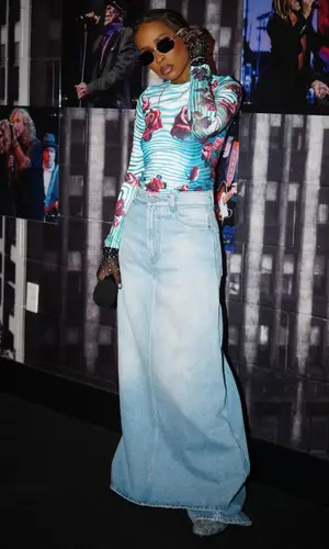 DeJ Loaf wearing Jean Paul Gaultier top
