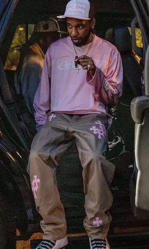 Key Glock wearing Chrome Hearts cap