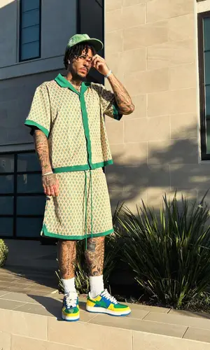 LiAngelo Ball’s Outfit in FashionNova Shirt & Bape Sneakers (2024)