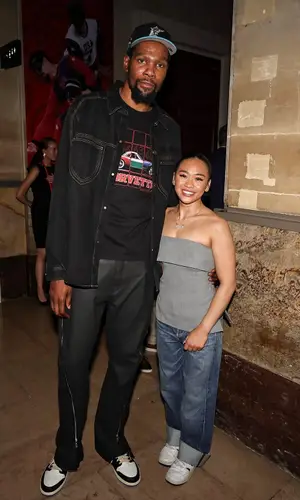Kevin Durant’s Outfit in Louis Vuitton Jacket, Rick Owens Pants & New Era Cap (2024)
