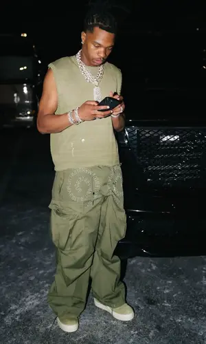 Lil Baby wearing Kapital top