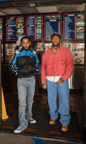 Kendrick Lamar wearing Martine Rose jacket