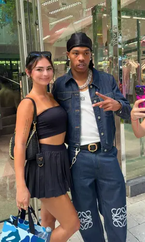 Lil Baby wearing Loewe top
