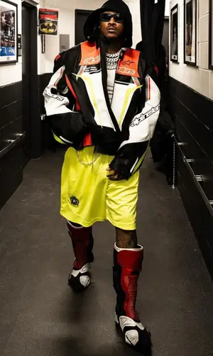 Future wearing Balenciaga shorts