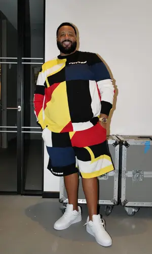 DJ Khaled wearing Louis Vuitton sweater