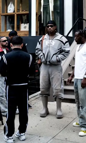 Future wearing Hermes bag