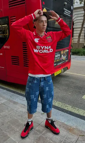 Central Cee wearing Chrome Hearts sock