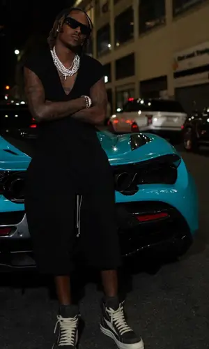 Rich The Kid wearing Rick Owens shorts