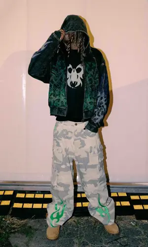 Destroy Lonely wearing Chew Forever top