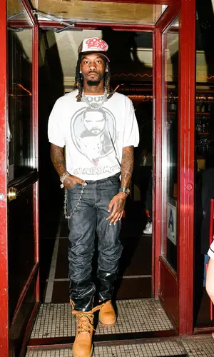Offset wearing Chrome Hearts jewelry