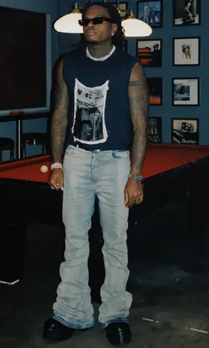Gunna wearing Maison Margiela top