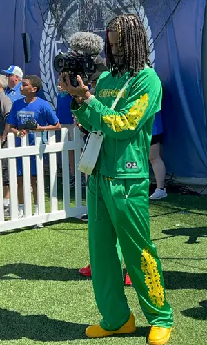 Ja Morant’s Outfit in Chrome Hearts Jersey, Nike Sneakers & Goyard Bag (2024)