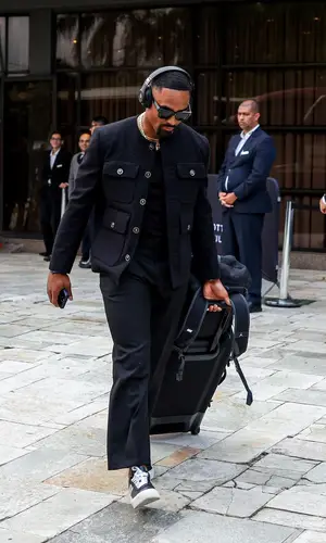 Jalen Hurts wearing Gucci eyewear