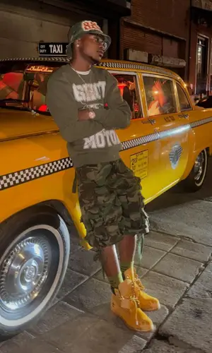 Chow Lee wearing Fifty Karats sock
