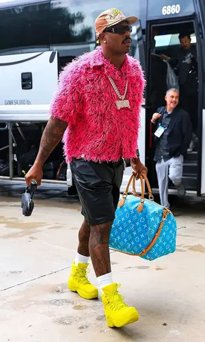 Von Miller wearing Bottega Veneta boots