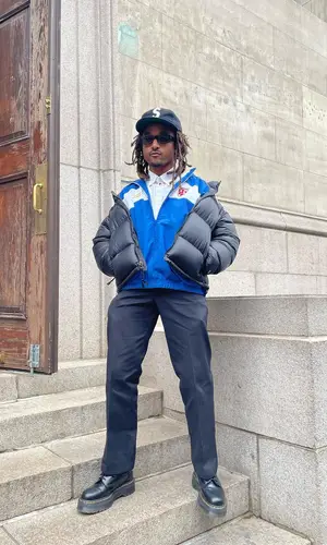Jordan Ward wearing Dr. Martens boots