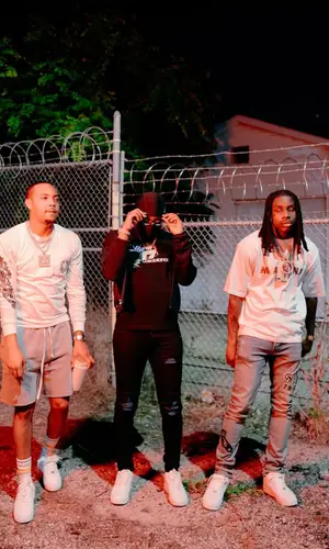 G Herbo wearing Saint Vanity shorts