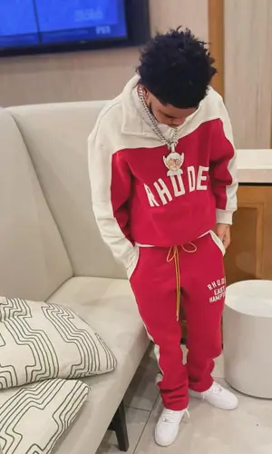 Lil Poppa’s Outfit in Rhude Jacket & Nike Sneakers (2024)