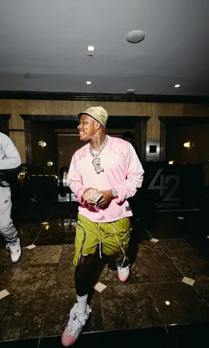 DaBaby wearing Chrome Hearts jersey