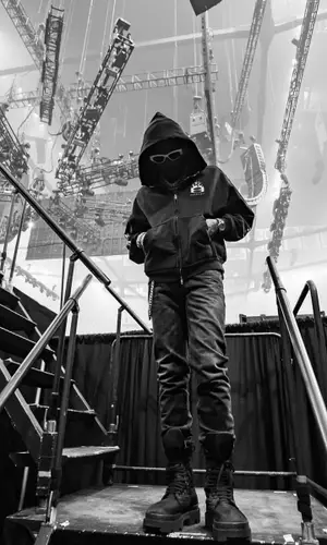 Rich The Kid wearing Balenciaga hoody