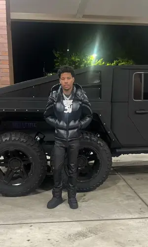 Nardo Wick wearing Moncler jacket