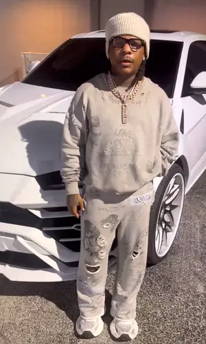 Rylo Rodriguez wearing Paly sweatshirt