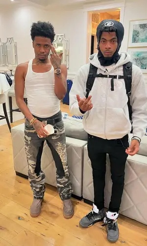 Benji Blue Bills wearing Givenchy jeans