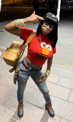 Sexyy Red wearing Ralph Lauren boots