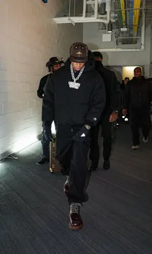 NLE Choppa wearing Awake NY cap