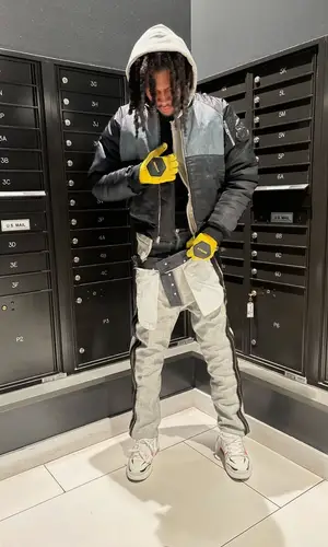 Yung Kayo wearing Bstroy jacket