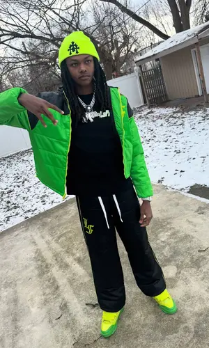 Babyfxce E wearing Puma jacket