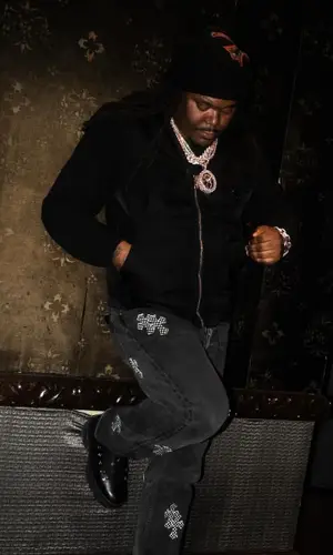 Lucki’s Outfit in Prada Jacket, Rolex Watch & Chrome Hearts Hat (2025)