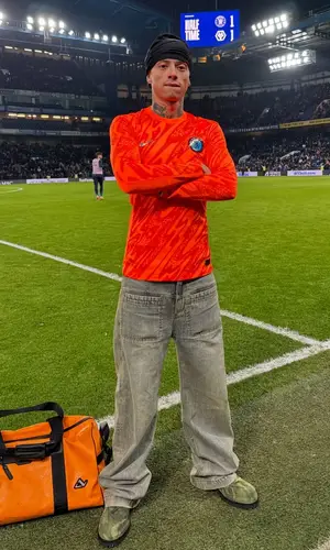 Central Cee wearing 424 boots