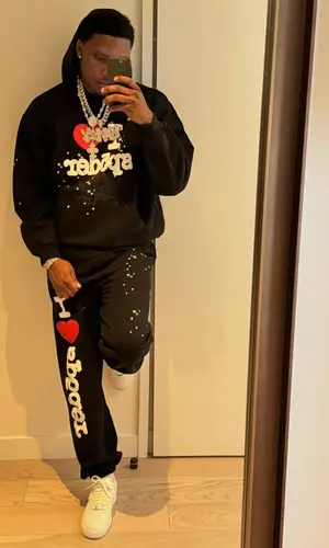Rob49’s Outfit in Spider Worldwide Hoodie & Nike Sneakers (2025)