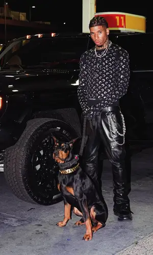 NLE Choppa’s Outfit in Marine Serre Top, Julius Boots & Ernest W. Baker Belt (2025)